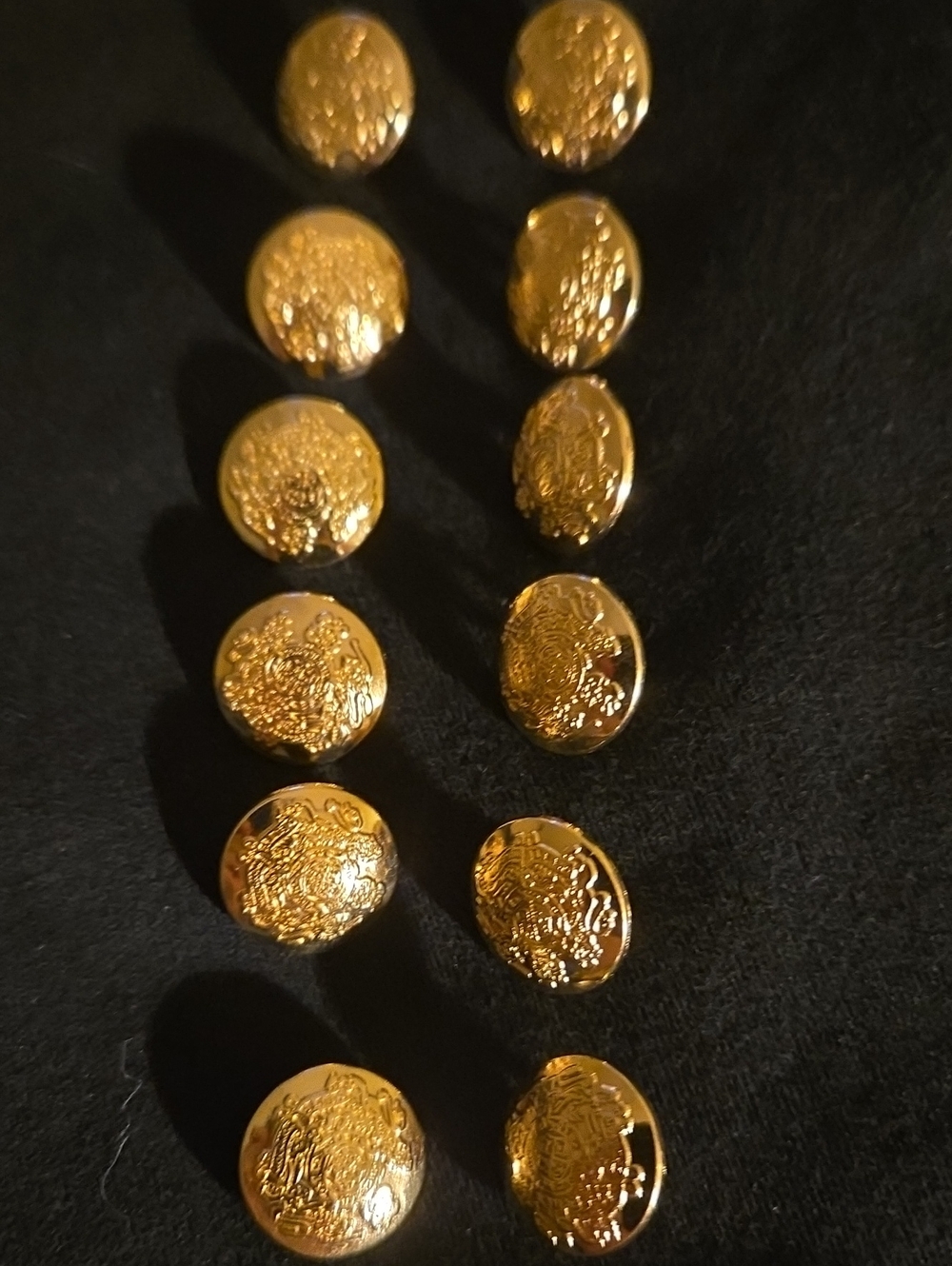 Elegant Gold Decorative Buttons - Gold